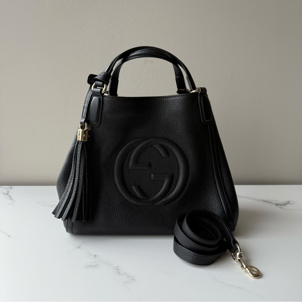 Gucci Black Leather Handbag